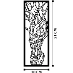 Emob Enzo Dekoratives Wandaccessoire aus Metall | 100 % METALL | 20 x 51 cm