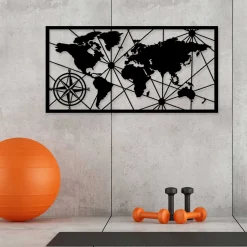 Emob Enzo Dekoratives Wandaccessoire aus Metall | 100 % METALL | 120 x 60 cm