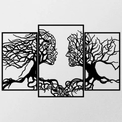 Emob Enzo Dekoratives Wandaccessoire aus Metall | 100 % METALL | 116 x 71 cm