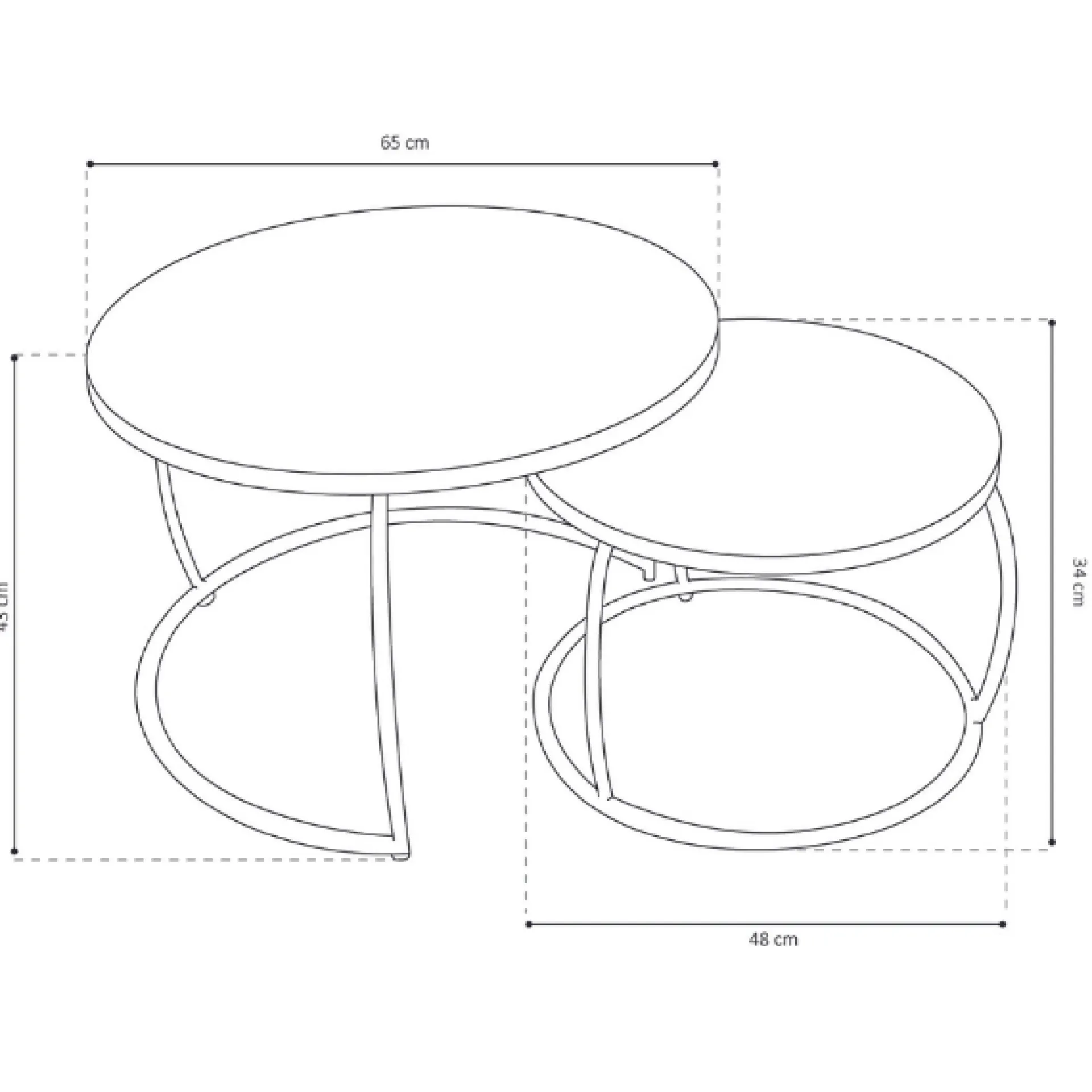Rousseau 2er-Set Couchtische Lars-es Magnolienholz