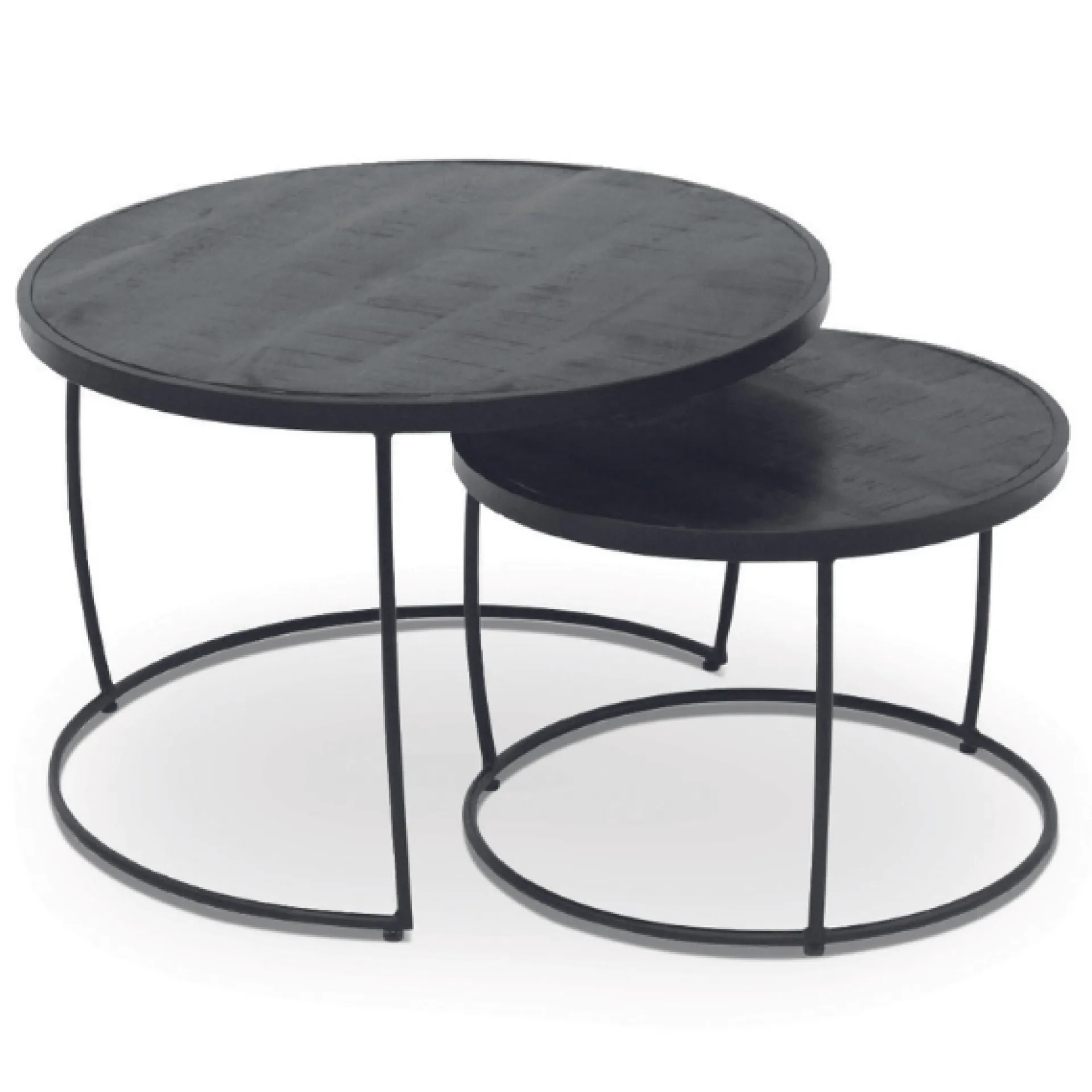 Rousseau 2er-Set Couchtische Lars-es Magnolienholz