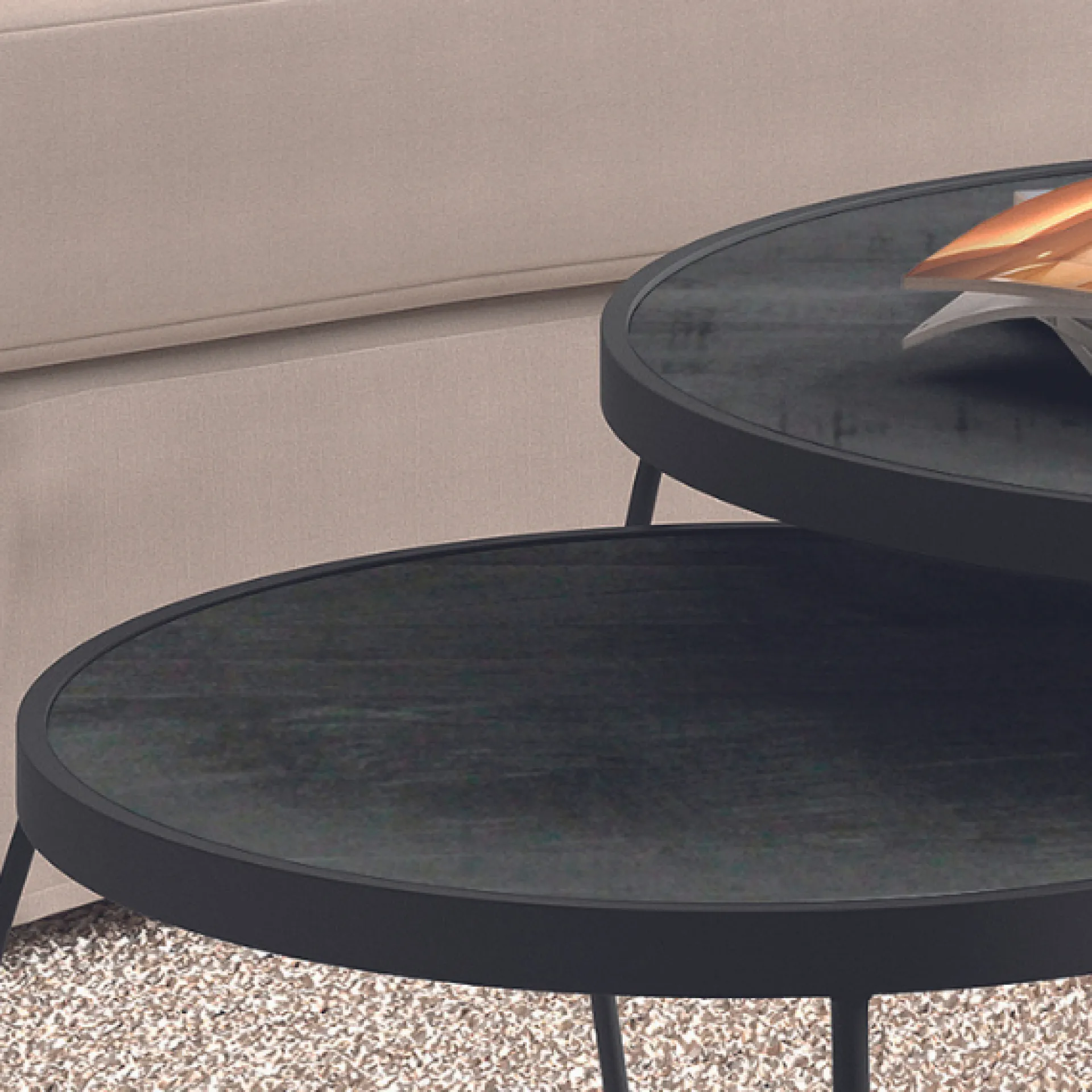 Rousseau 2er-Set Couchtische Lars-es Magnolienholz
