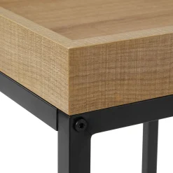 Vasagle 2er-Set quadratische Beistelltische Hanne 45x40 - mango/sch