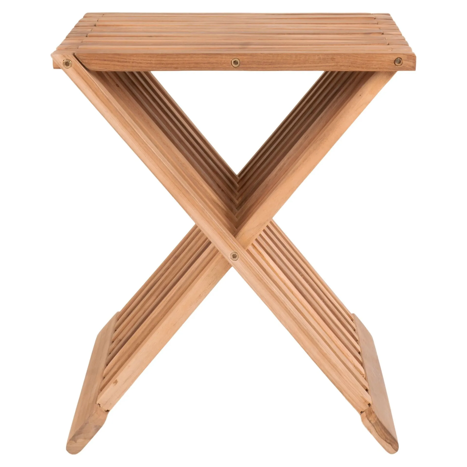 House Nordic Erto Teakholz Natur Hocker