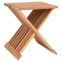 House Nordic Erto Teakholz Natur Hocker
