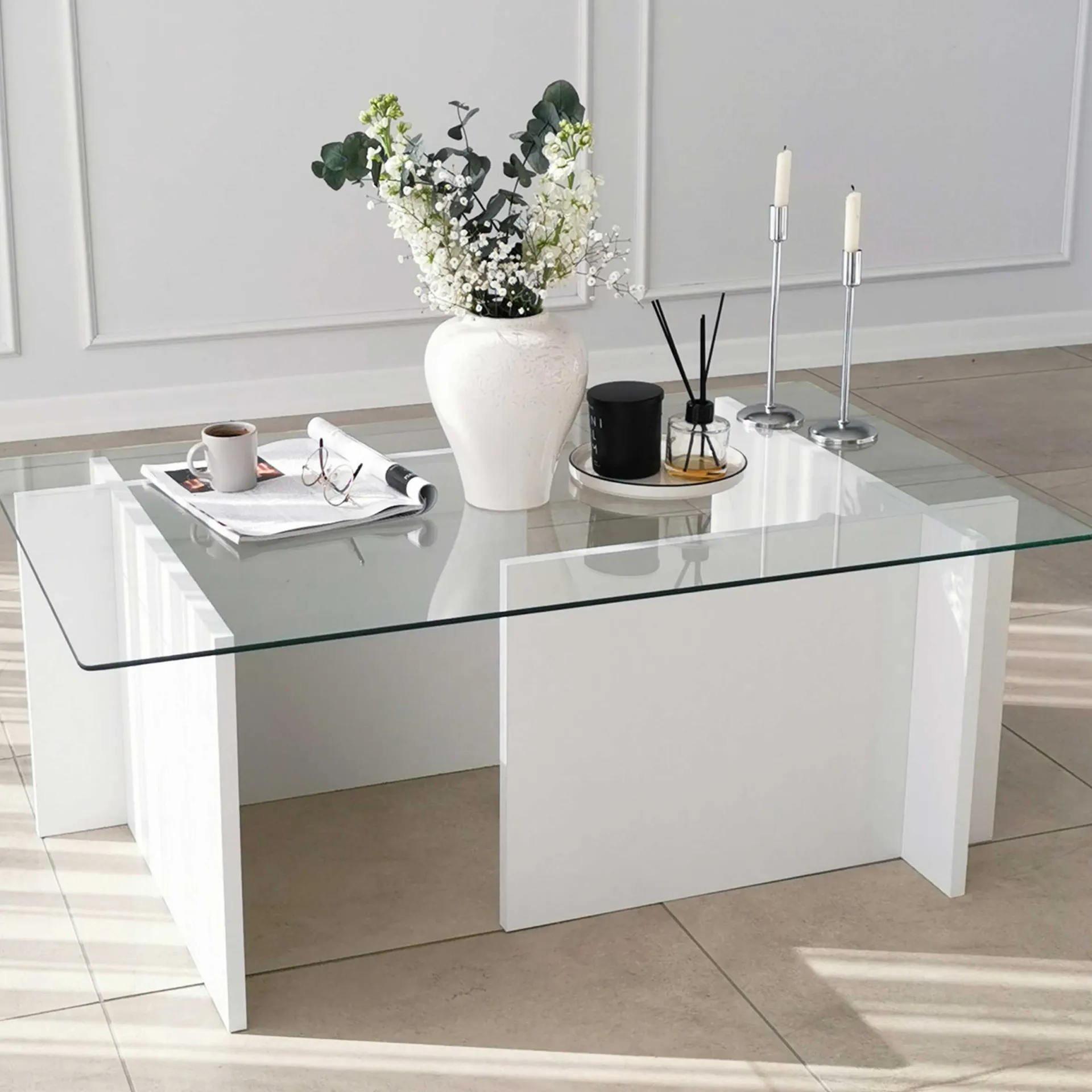 Emob Escape Couchtisch | GEHÄRTETES GLAS |