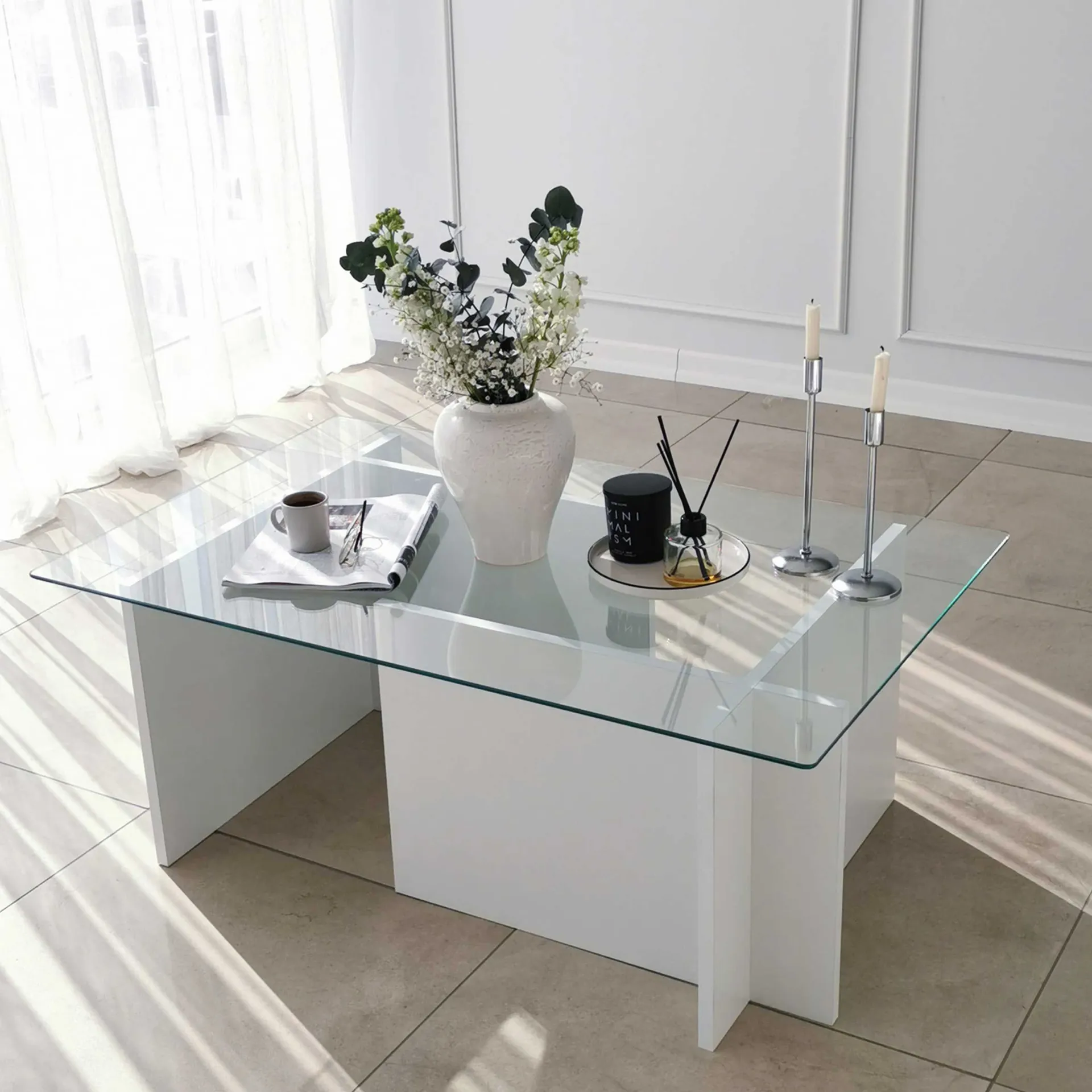 Emob Escape Couchtisch | GEHÄRTETES GLAS |