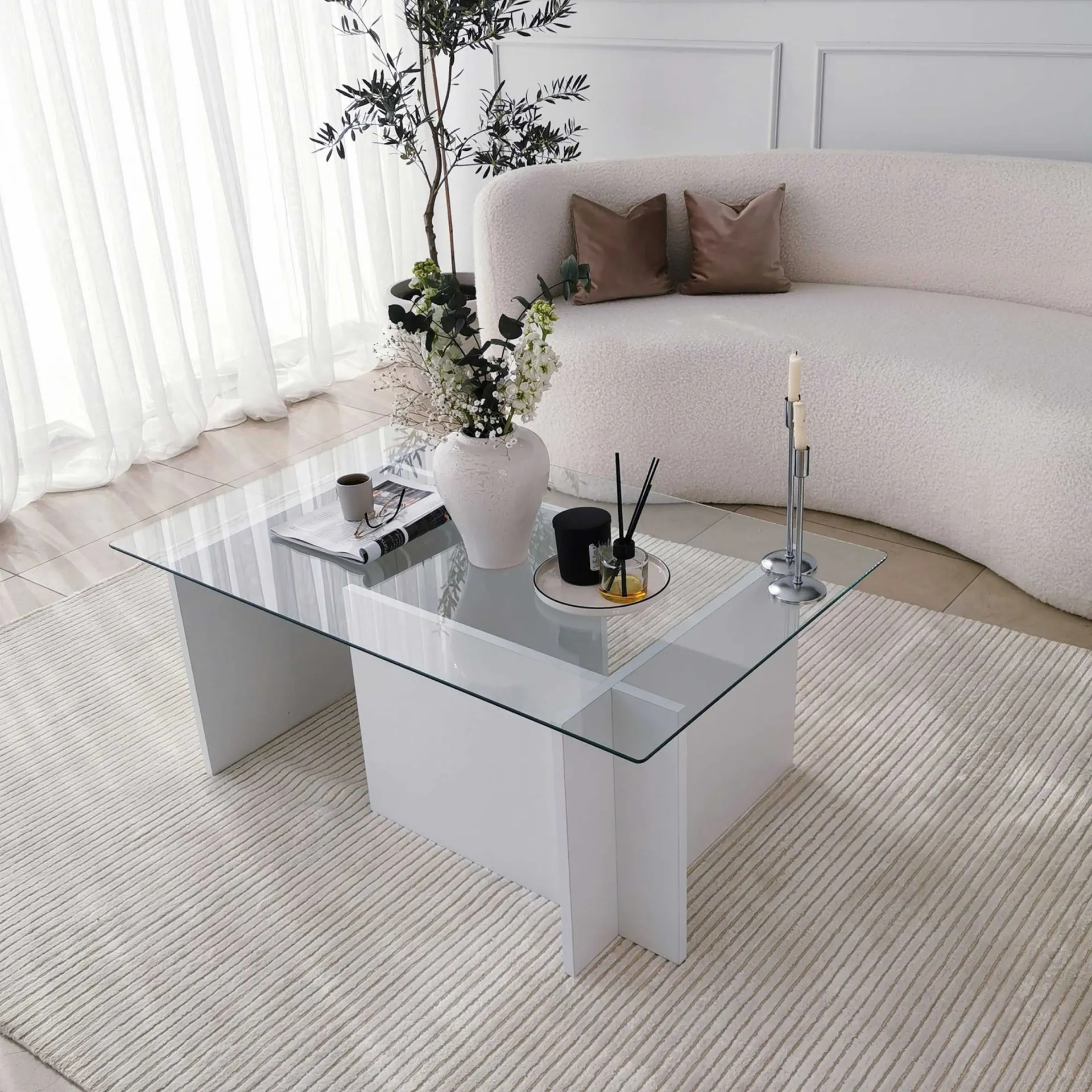Emob Escape Couchtisch | GEHÄRTETES GLAS |