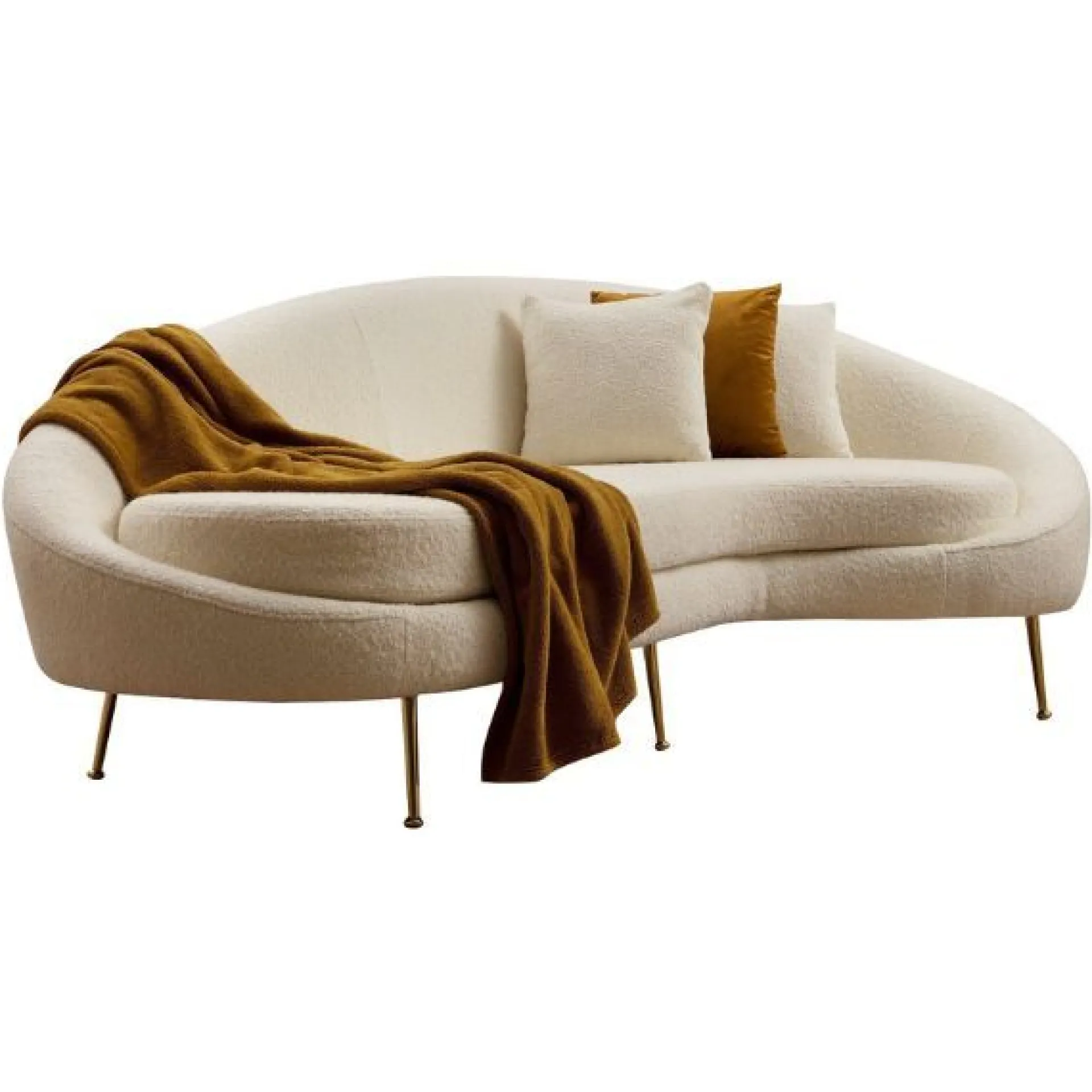 Emob Eses 3-Sitzer-Sofa | BUCHENHOLZ / SPANPLATTE | Creme
