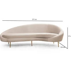 Emob Eses 3-Sitzer-Sofa | BUCHENHOLZ / SPANPLATTE |