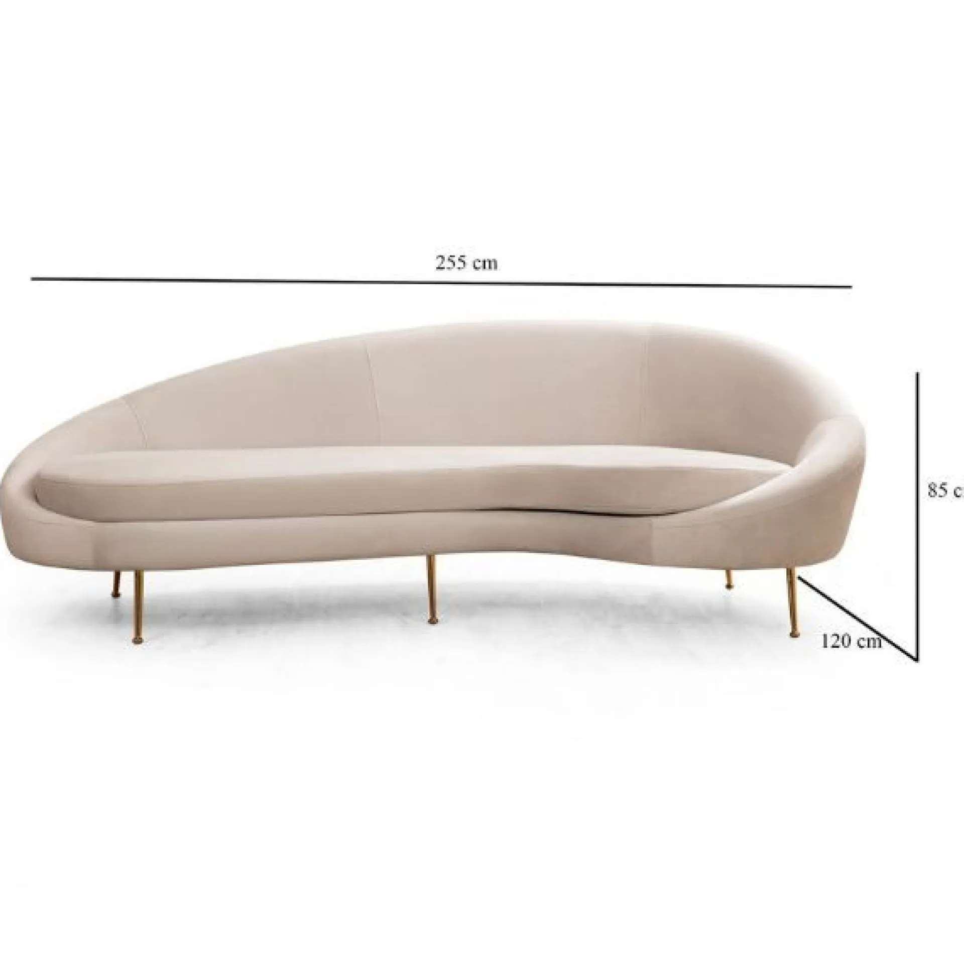 Emob Eses 3-Sitzer-Sofa | BUCHENHOLZ / SPANPLATTE |