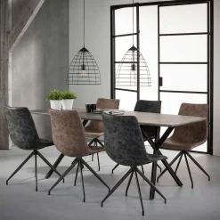 Emob Esstisch Alec 190x90 industriell - Beton
