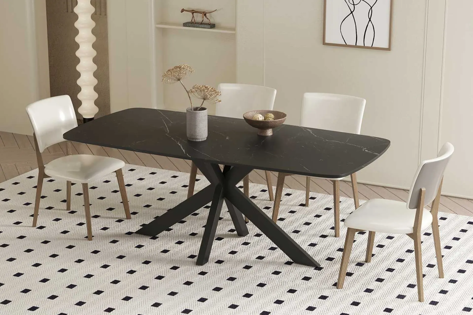 Rousseau Esstisch Apollo | 180 x 90 x 76 cm | es Steindesign
