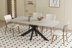 Rousseau Esstisch Apollo | 180 x 90 x 76 cm | Shakespeare Grau Design