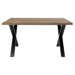 House Nordic Esstisch aus Eiche Natur mit gewellter Kante - 95x140 cm