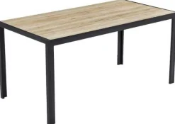 Poldimar Esstisch Colin | 80 x 160 x 75 cm | Wendeplatte | Oak-/Stone-design