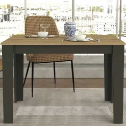 Emob Esstisch Darlen - 110x72x74cm - Eiche Dekor/