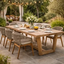 Gescova Esstisch Dubbo - Teakholz 250x100cm -