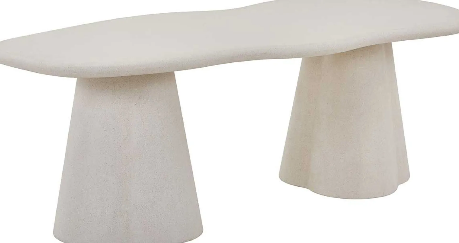 Rousseau Esstisch Faro - 220x100x76cm - Zementfarbe -
