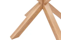 Poldimar Esstisch Hasel ø120cm - braun/Glas