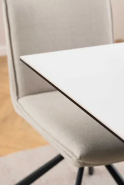 Emob Esstisch Hennie - 135x80x75,5cm - Keramikplatte - er Marmor