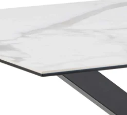 Emob Esstisch Hennie - 135x80x75,5cm - Keramikplatte - er Marmor