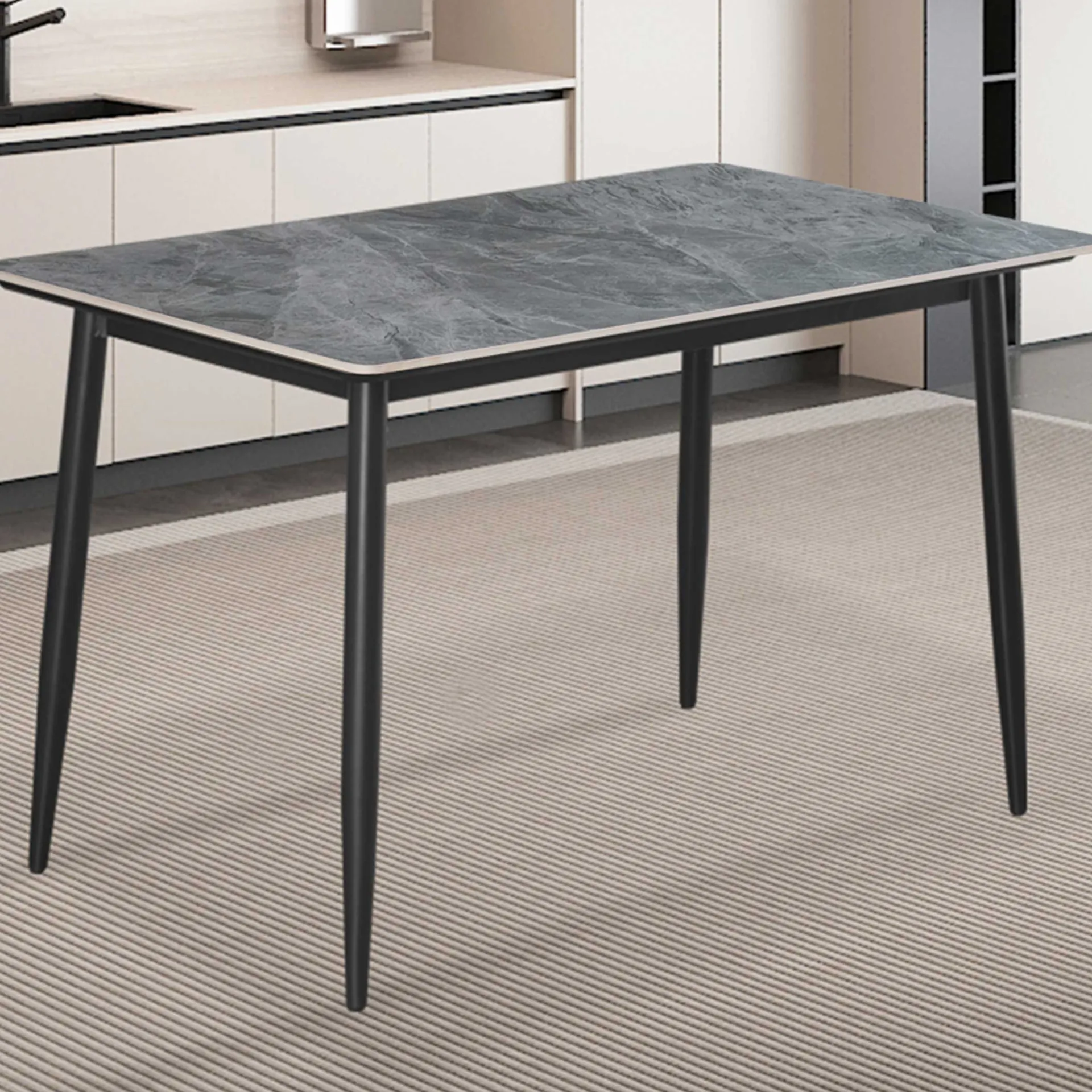 Rousseau Esstisch Kenzo | 120 x 70 x 75 cm | /Stein