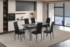 Rousseau Esstisch Kenzo | 140 x 80 x 75 cm | /Stein