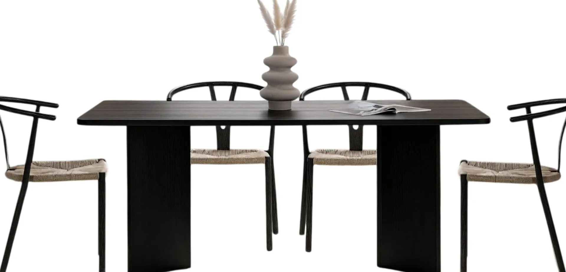 Emob Esstisch Linza - 100% MELAMINE - Holz - 75 x 90 x 180 cm