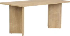 Emob Esstisch Linza - 100% MELAMINE - Honigeiche - 75 x 90 x 180 cm