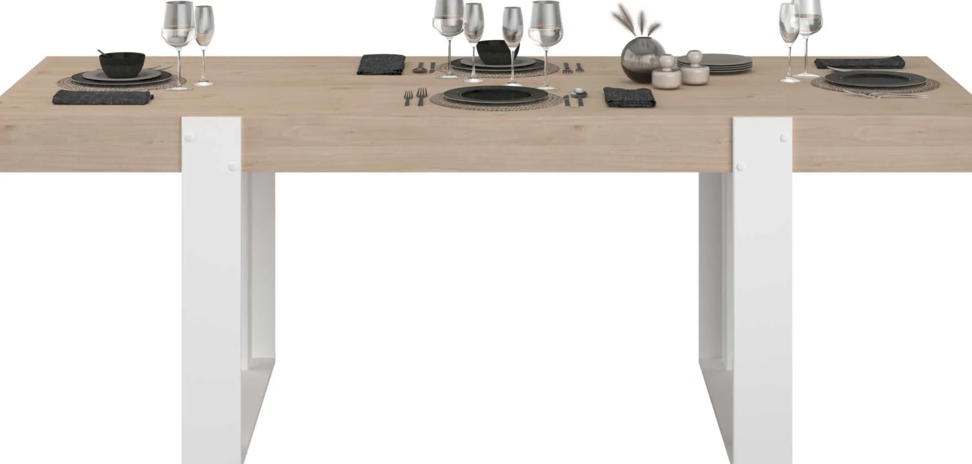 Parisot Esstisch London | 224 x 93 x 78 cm | Eiche/weiß