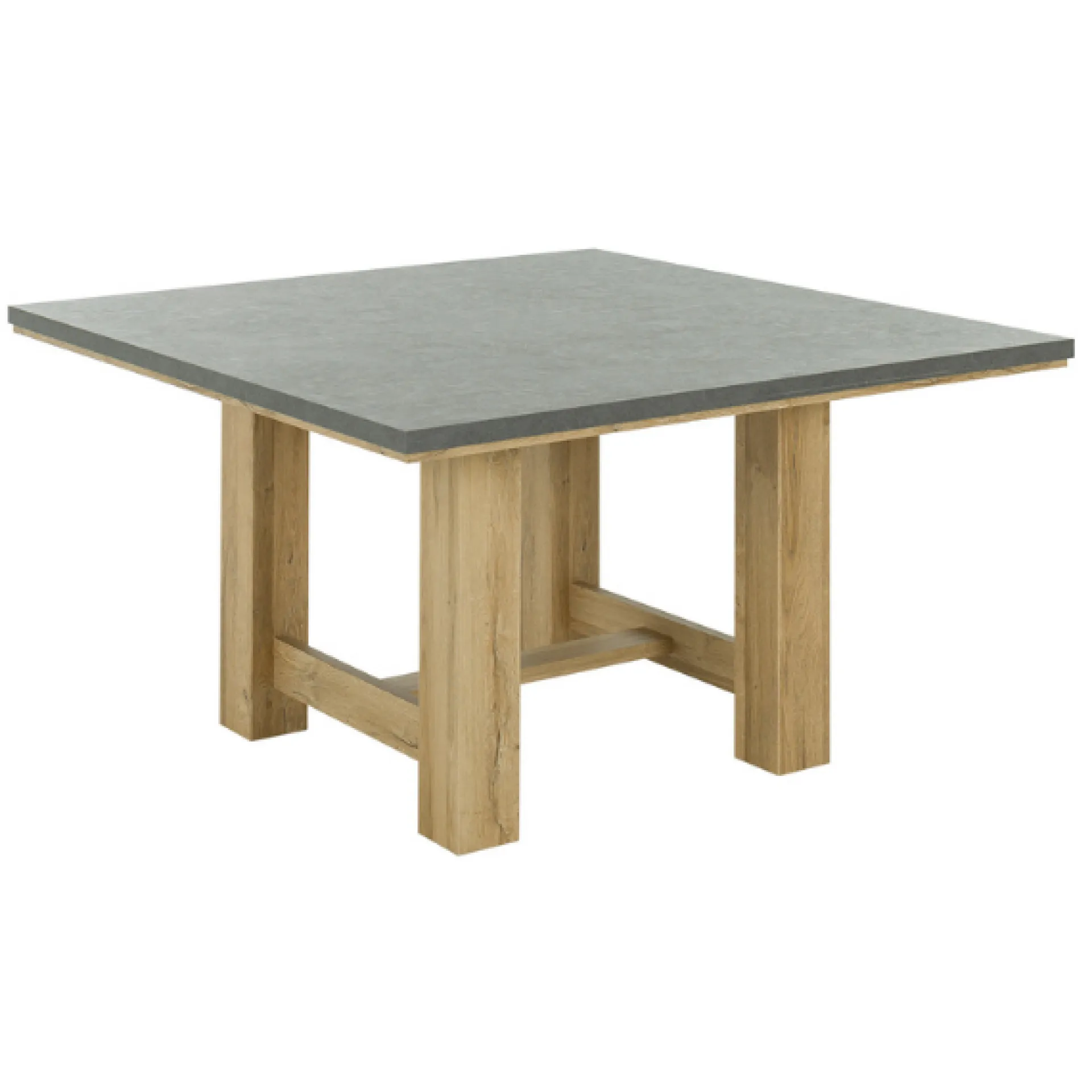 Gautier - Gami Esstisch Louane 140x140cm - Eiche/Beton