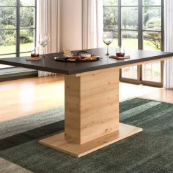 Xonox Esstisch Motion Emob – ausziehbar, Artisan und Grau – 150-190x76x90 cm
