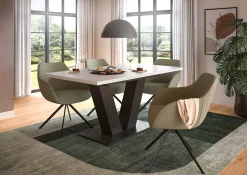 Xonox Esstisch Motion Emob - Ausziehbar 150-190x76x90 cm - Weiß/Grau