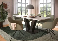 Xonox Esstisch Motion Emob - Ausziehbar 150-190x76x90 cm - Weiß/Grau