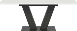 Xonox Esstisch Motion Emob - Ausziehbar 150-190x76x90 cm - Weiß/Grau