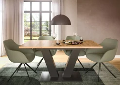 Xonox Esstisch Motion Emob – verstellbar 150-190x76x90 cm – Artisan/Grau