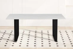 Rousseau Esstisch Poseidon - 180x90x75cm - gesinterter Stein - Marmor