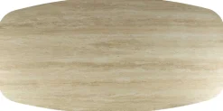 Emob Esstisch Romano Oval 180cm aus keramischem Travertin