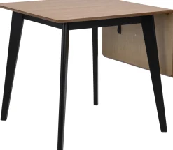 Emob Esstisch Rover 80/120x80 - Eiche/schwarz
