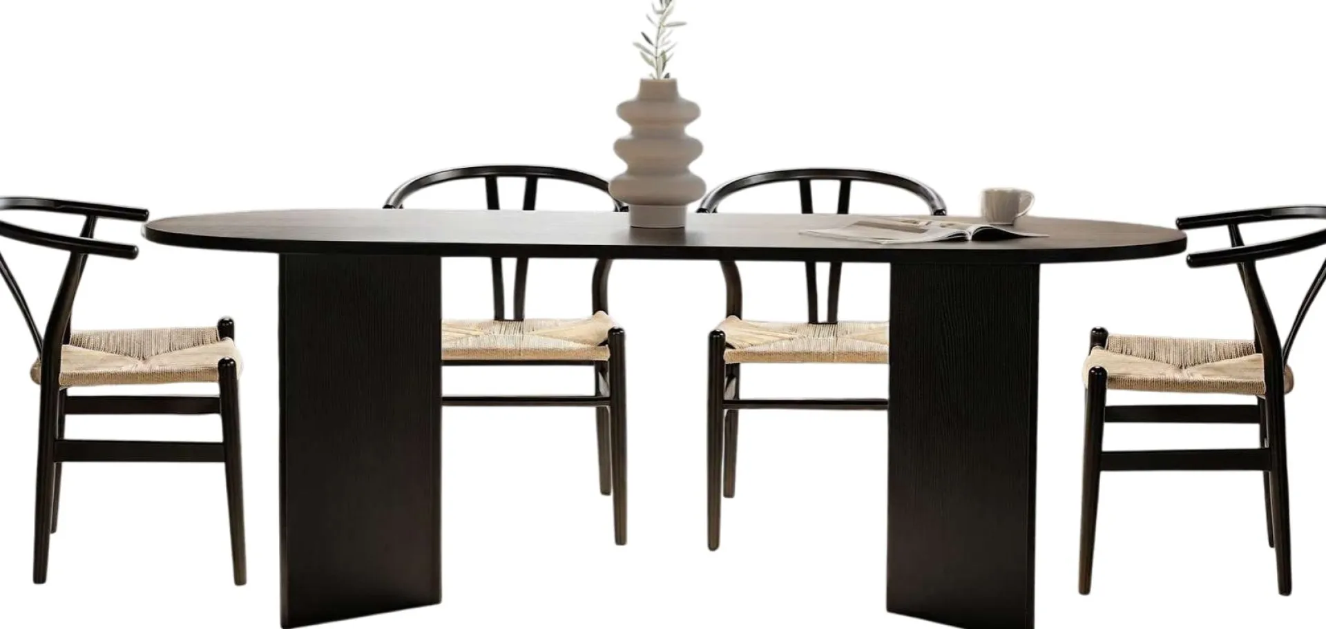 Emob Esstisch Sabella - 100% MELAMINE - Holz - 75 x 90 x 200 cm
