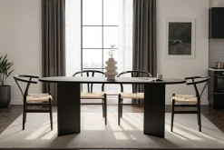 Emob Esstisch Sabella - 100% MELAMINE - Holz - 75 x 90 x 200 cm