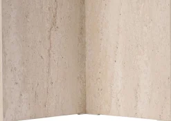 Emob Esstisch Sabella - 100% MELAMINE - Travertin - 75 x 90 x 200 cm
