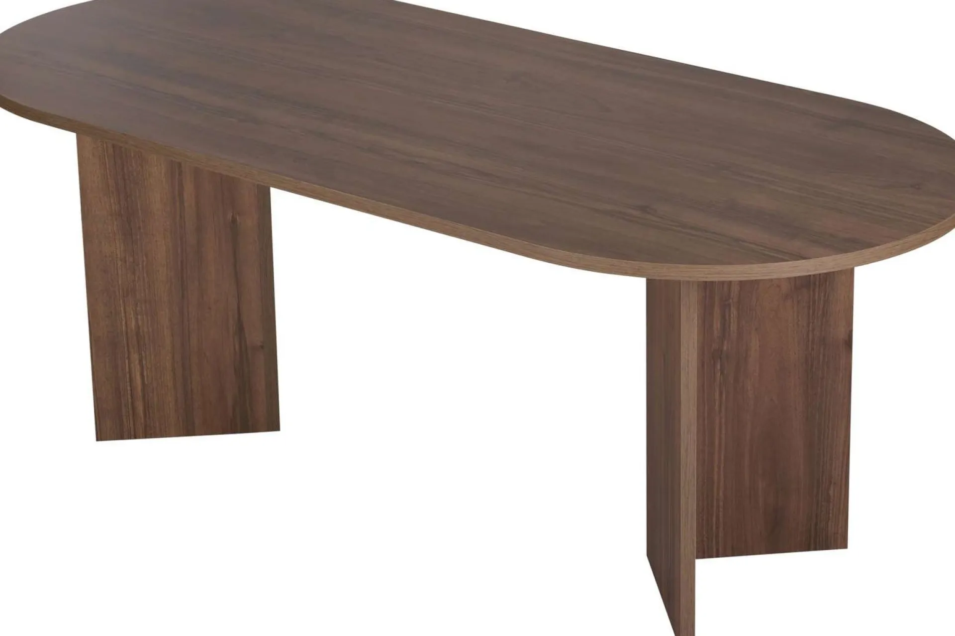 Emob Esstisch Sabella - 100% MELAMINE - Walnuss - 75 x 90 x 200 cm