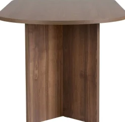 Emob Esstisch Sabella - 100% MELAMINE - Walnuss - 75 x 90 x 200 cm