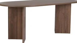 Emob Esstisch Sabella - 100% MELAMINE - Walnuss - 75 x 90 x 200 cm