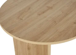 Emob Esstisch Sablin - 100% MELAMINE - Saphireiche - 75 x 90 x 180 cm