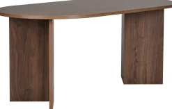 Emob Esstisch Sablin - 100% MELAMINE - Walnuss - 75 x 90 x 180 cm