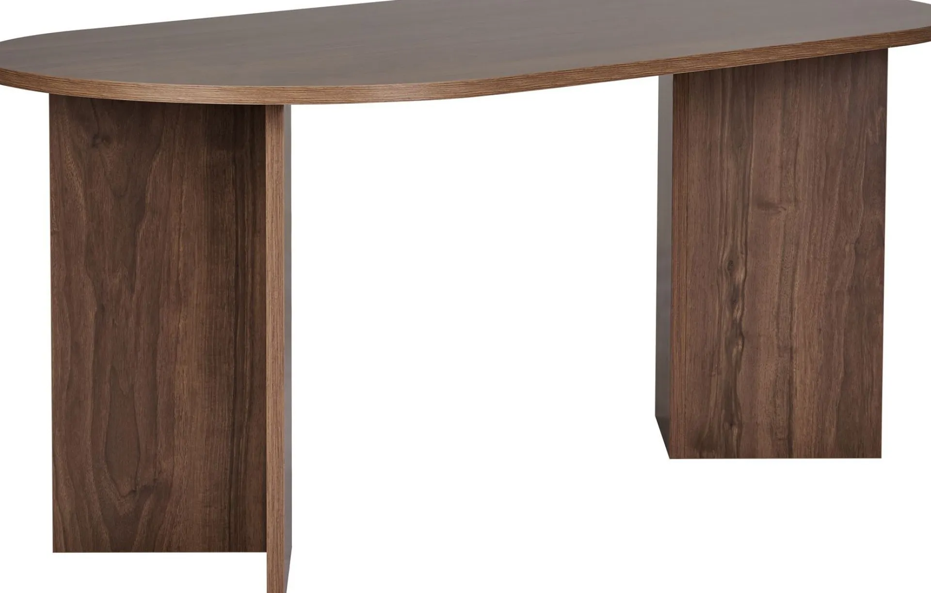 Emob Esstisch Sablin - 100% MELAMINE - Walnuss - 75 x 90 x 180 cm