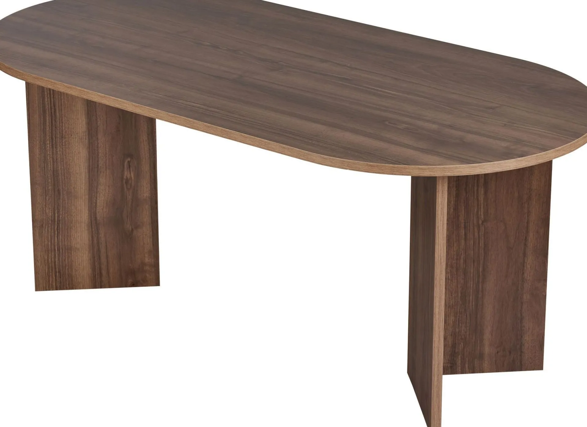 Emob Esstisch Sablin - 100% MELAMINE - Walnuss - 75 x 90 x 180 cm